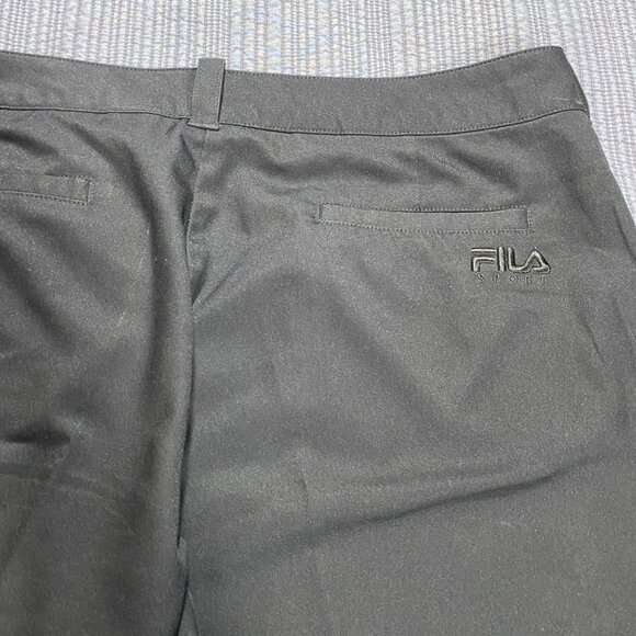 Fila Sport Golf Pants Women's Size 12 Black Quick-Dry - Picture 3 of 8